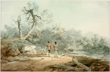 Two Sportsmen on the Tyne (blyant)